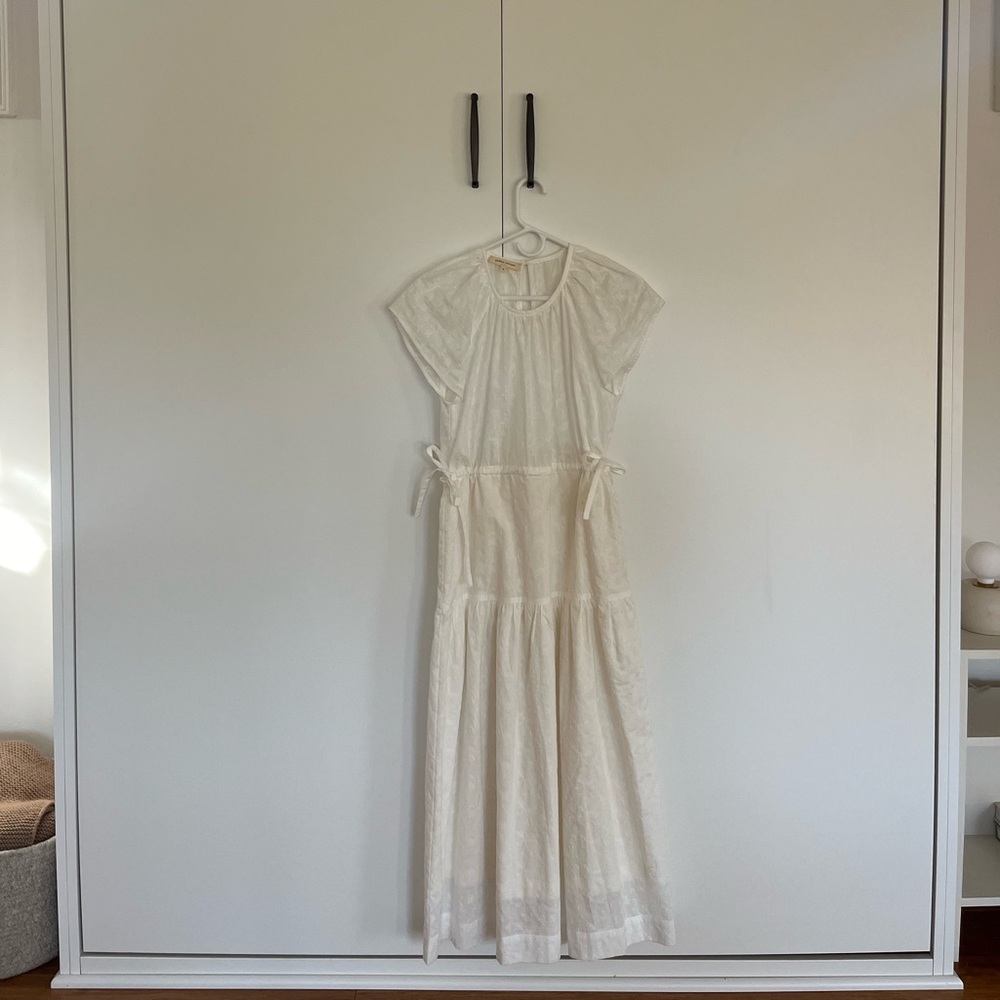 Gillian Stevens White Floral Dress Size 0